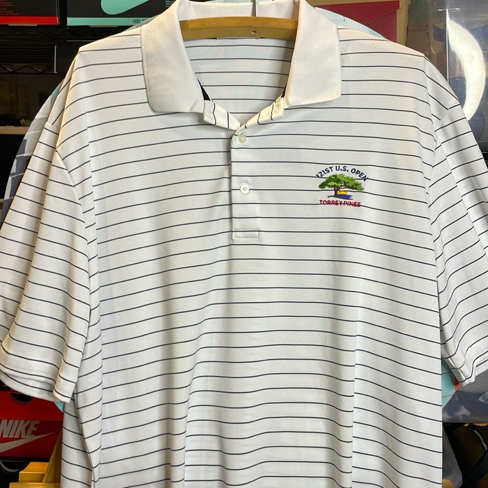 U. S. Open striped polo, size XL